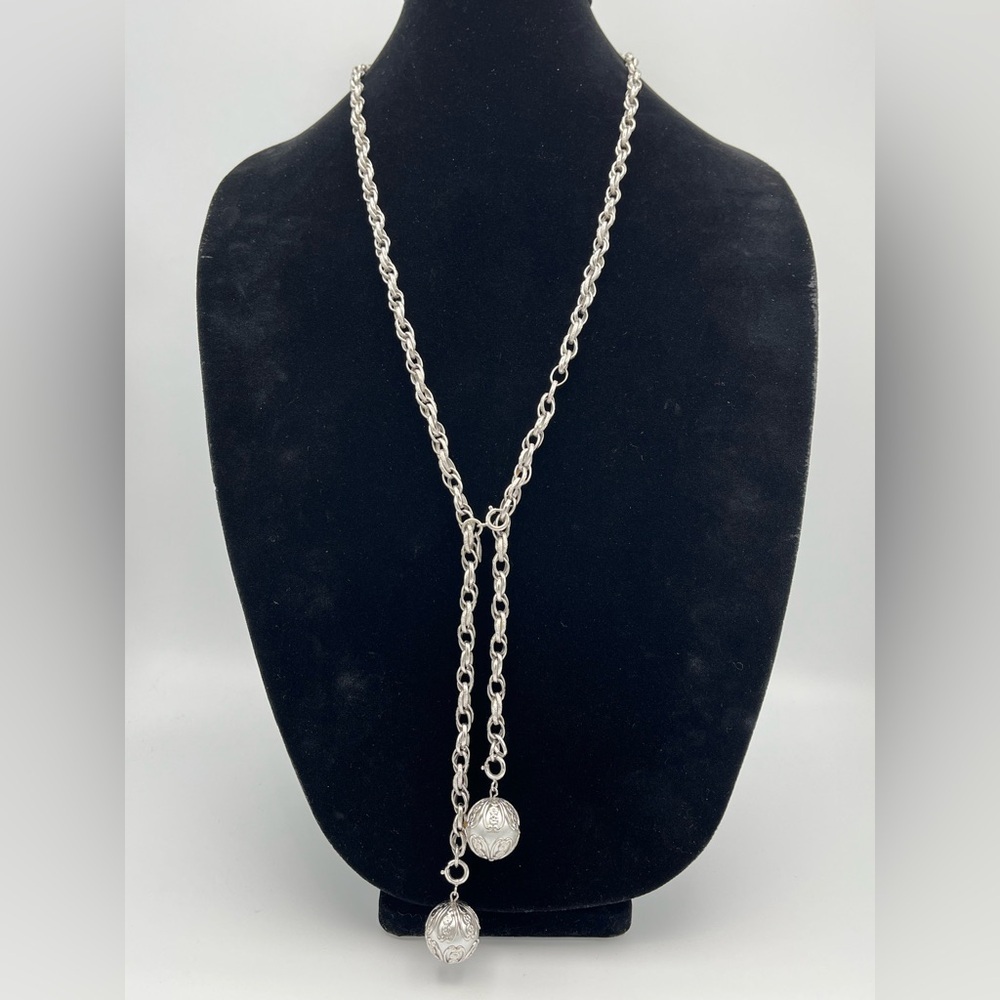 Vtg 1970s Sarah Coventry "Chain-Ability" Lariat Necklace/Belt